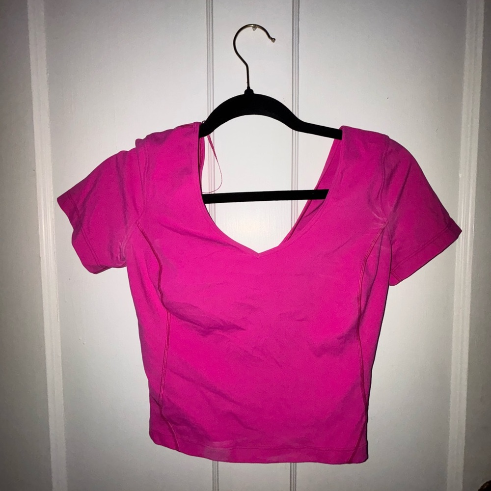 Cropped Pink Lululemon Top
